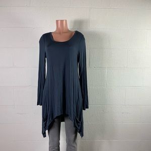 LOGO lori Goldstein long sleeve shirt pocket Gray